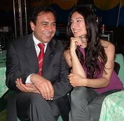 Gianfranco Conte, Presidente di Iperclub Vacanze con l'attrice Francesca Schiavo - Foto: Pino Polesi